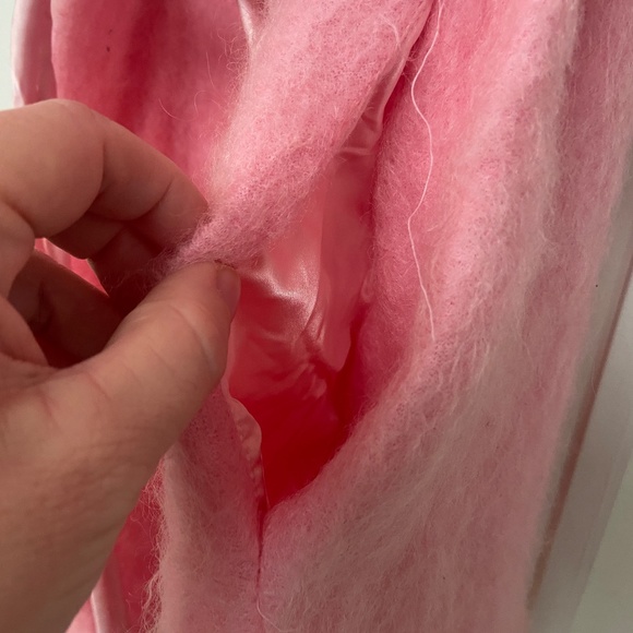 Vintage Charmode (by Sears, 1950s) pink coat women's S/M with pockets - Picture 7 of 10